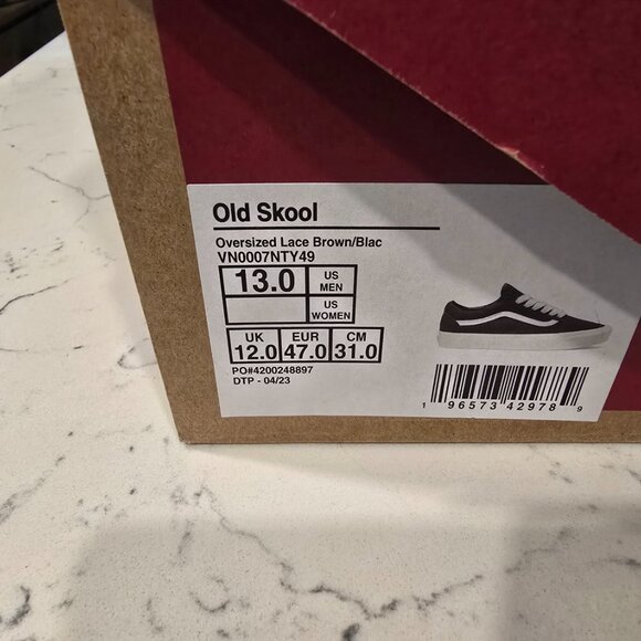 VANS Old Skool Men’s Size 13 Shoes Brown VN0007NTY49 Skateboarding NEW - Picture 10 of 10